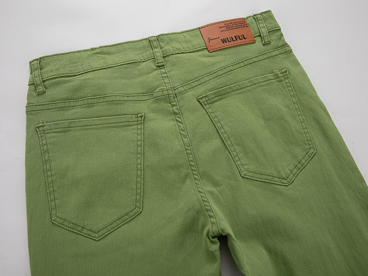 Men'S Ripped Jeans Slim Fit Skinny Stretch Comfy Denim Jeans Pants