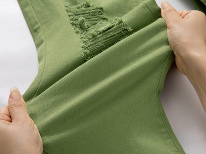 Men'S Ripped Jeans Slim Fit Skinny Stretch Comfy Denim Jeans Pants