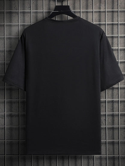Manfinity Homme Men T-Shirts Fit Crew Neck Short Sleeve Graphic Tee Simple Summer Knit Top