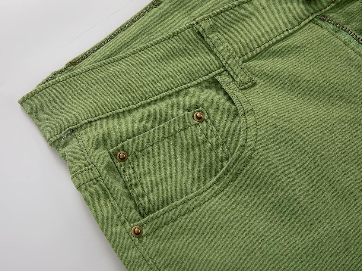 Men'S Ripped Jeans Slim Fit Skinny Stretch Comfy Denim Jeans Pants